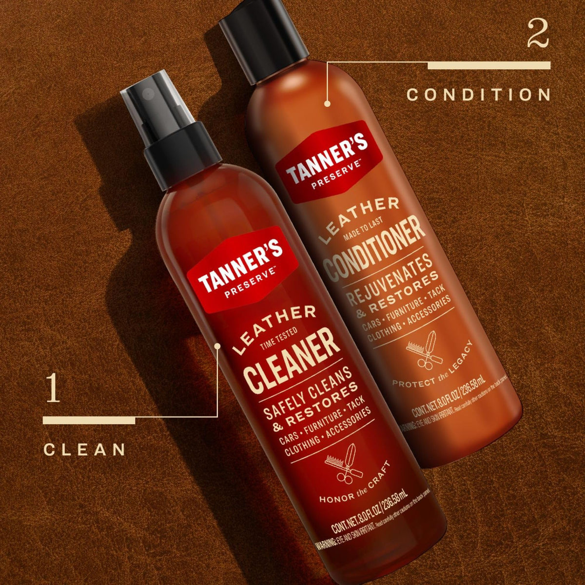 Leather Cleaner & Conditioner Duo Pack
