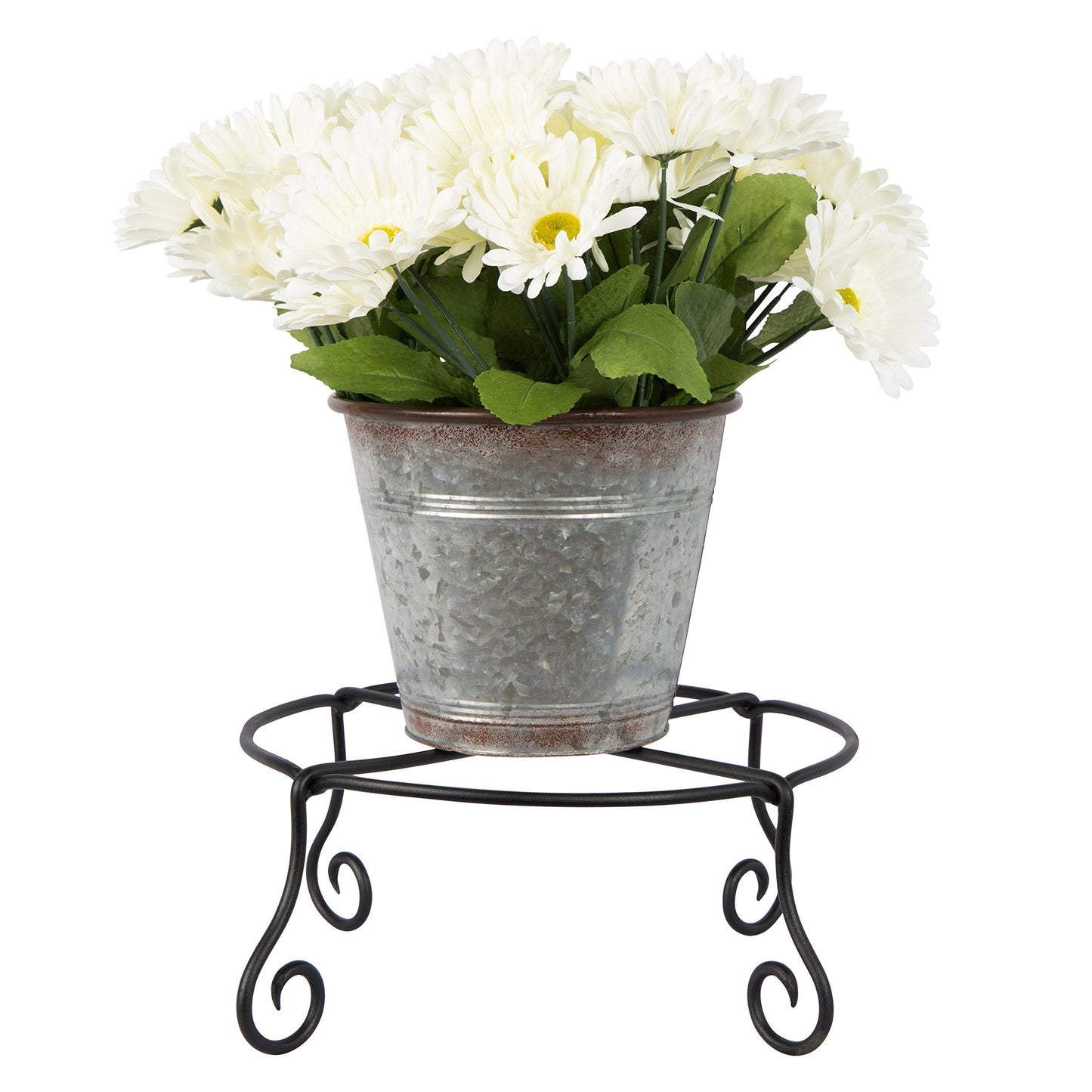 Achla Designs Piazza Flower Pot Plant Stand, Large,Black