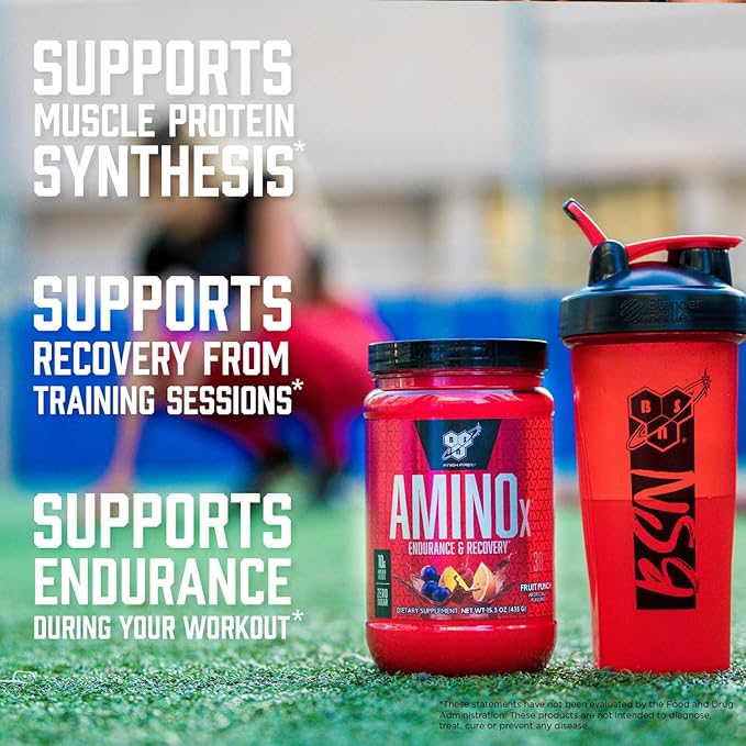 BSN Amino X Post Workout Muscle Recovery & Endurance Powder with 10 Grams of Amino Acids Per Serving, Flavor: Watermelon, 70 Servings