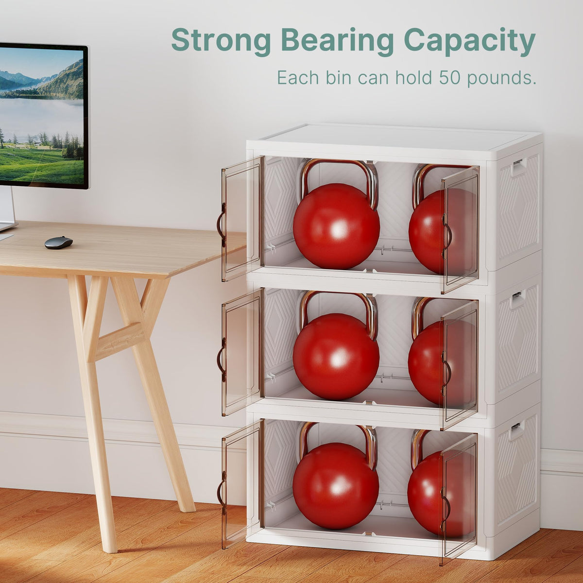 672QT Lockable Plastic Storage Bins
