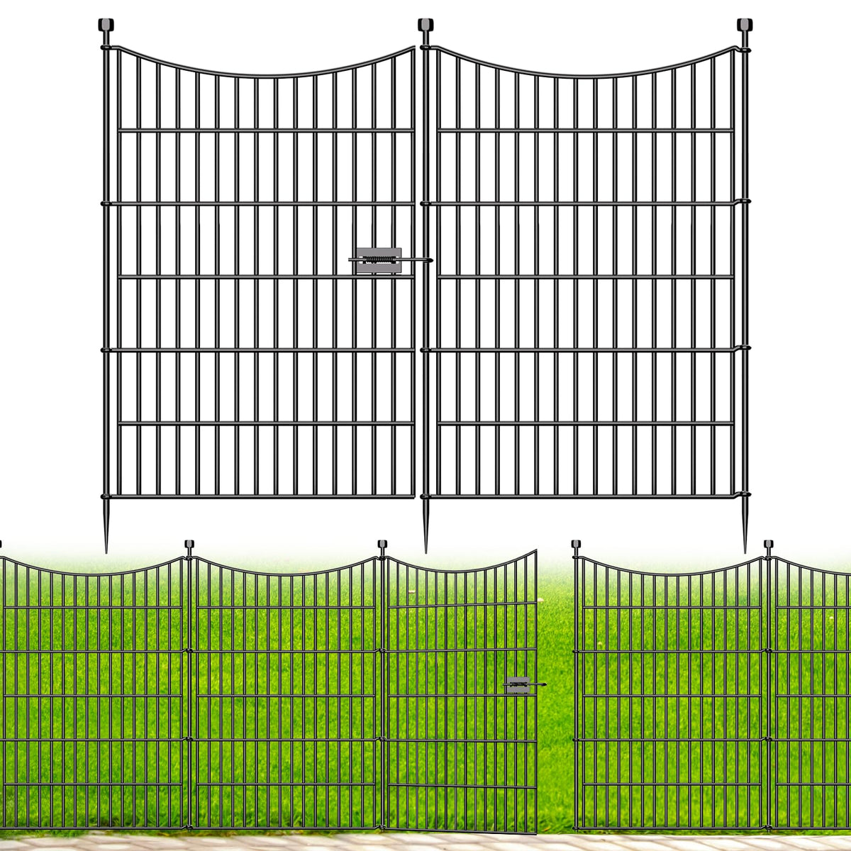 No Dig Dog Fence Outdoor for Yard, 48 in(H) X 11.8 ft(L)