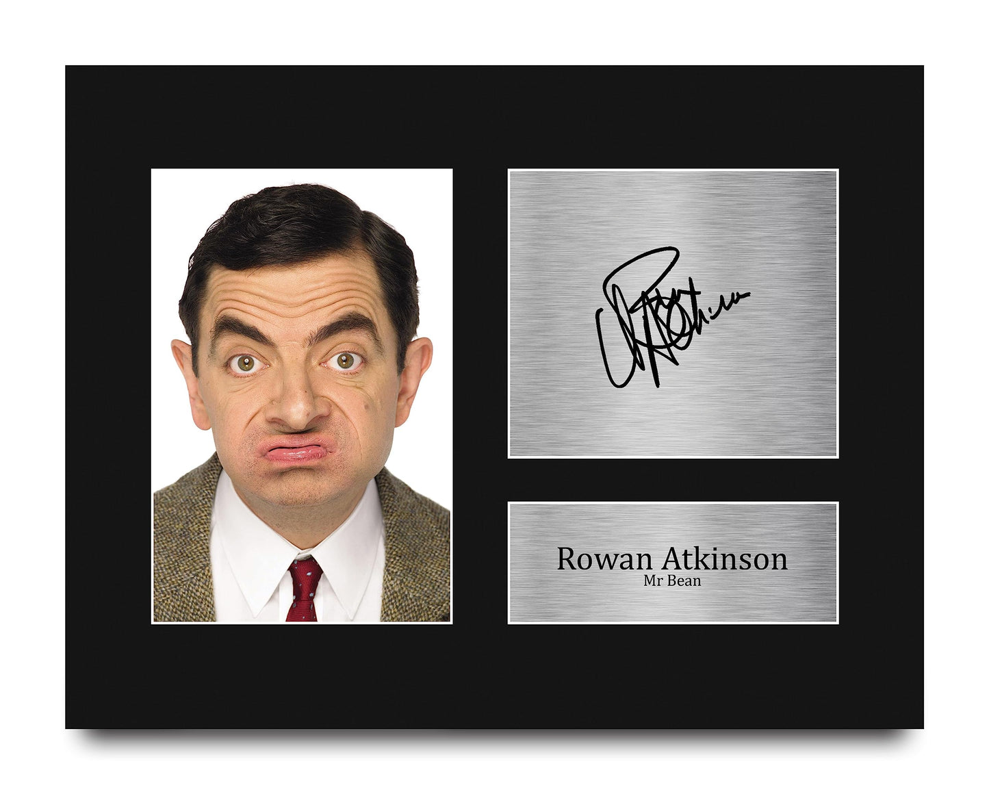 HWC Trading Rowan Atkinson Mr Bean Gifts Printed Signed Autograph Picture for TV Show Fans - US Letter Size