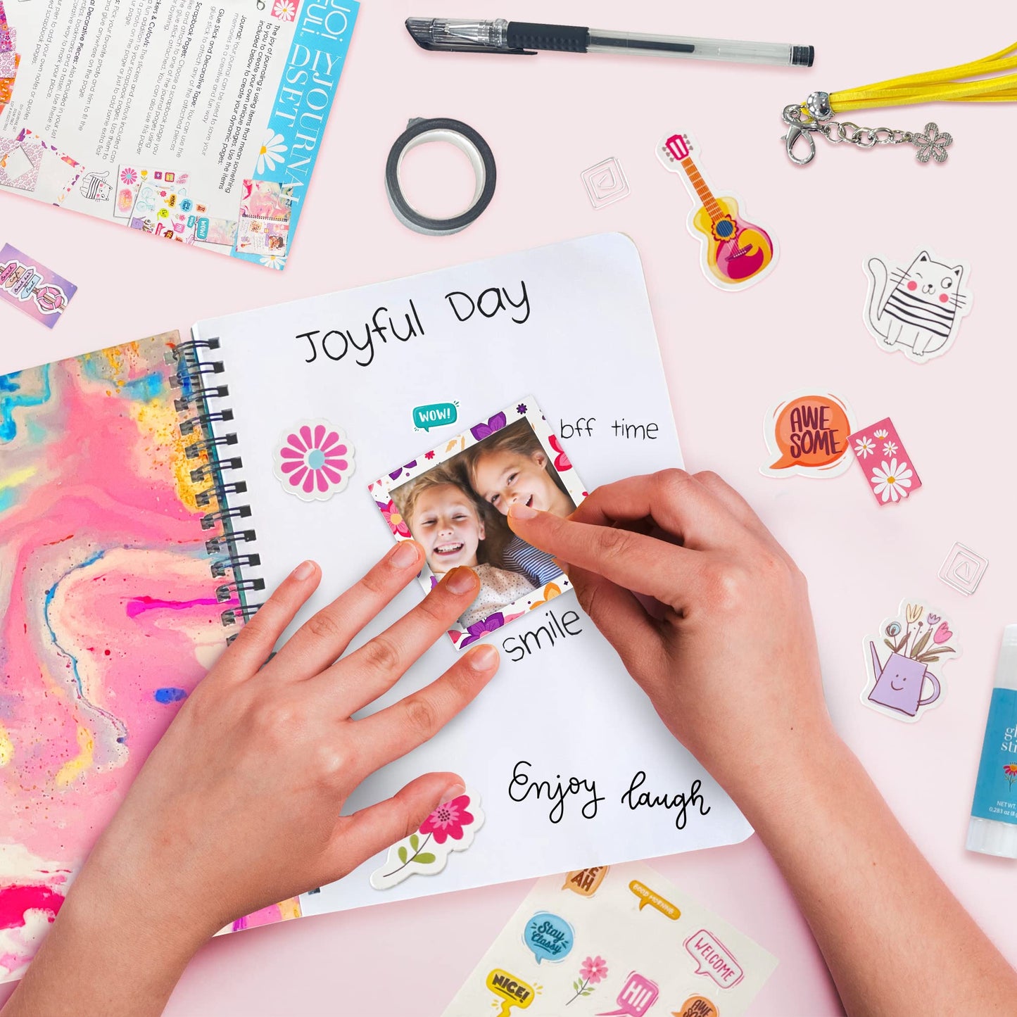 JOiFULi DIY Journal Set for Girls Gifts Ages 8 9 10 11 12 13 Years Old and Up