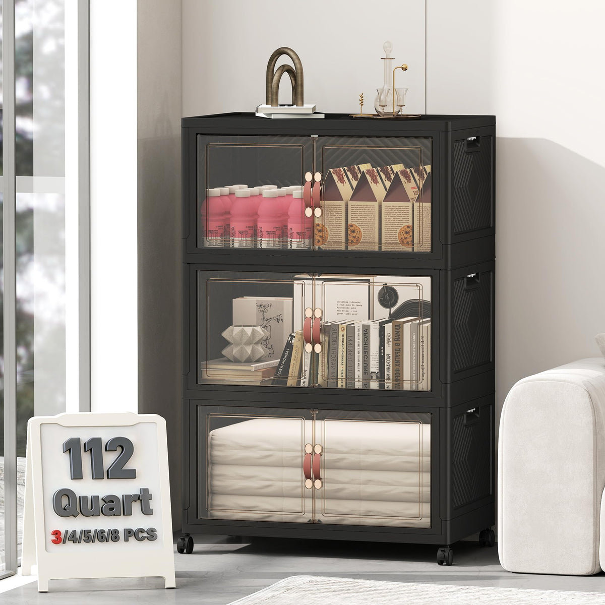 336QT Lockable Storage Bins with Lids