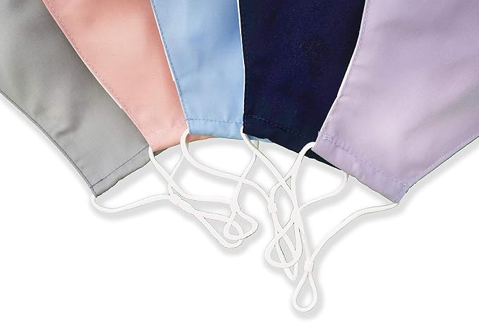 HOPE LOVE SHINE Cotton Reusable Face Masks w/Adjustable Ear Loops & Filter Pocket