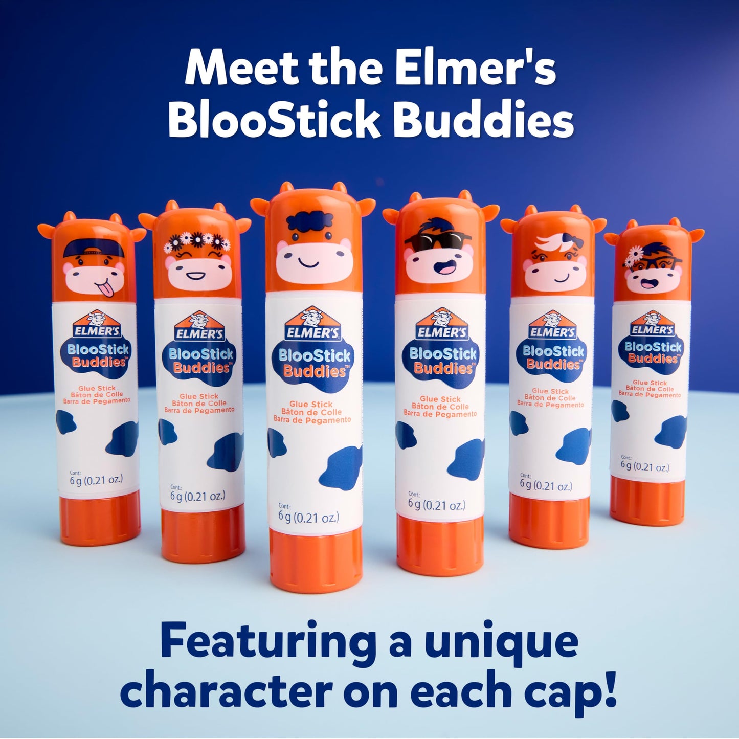 Elmer's Glue Stick Variety Pack, Featuring BlooStick Buddies, Disappearing Purple, and Scented Glue Sticks, Assorted, 30 Count, #1 Teacher Brand