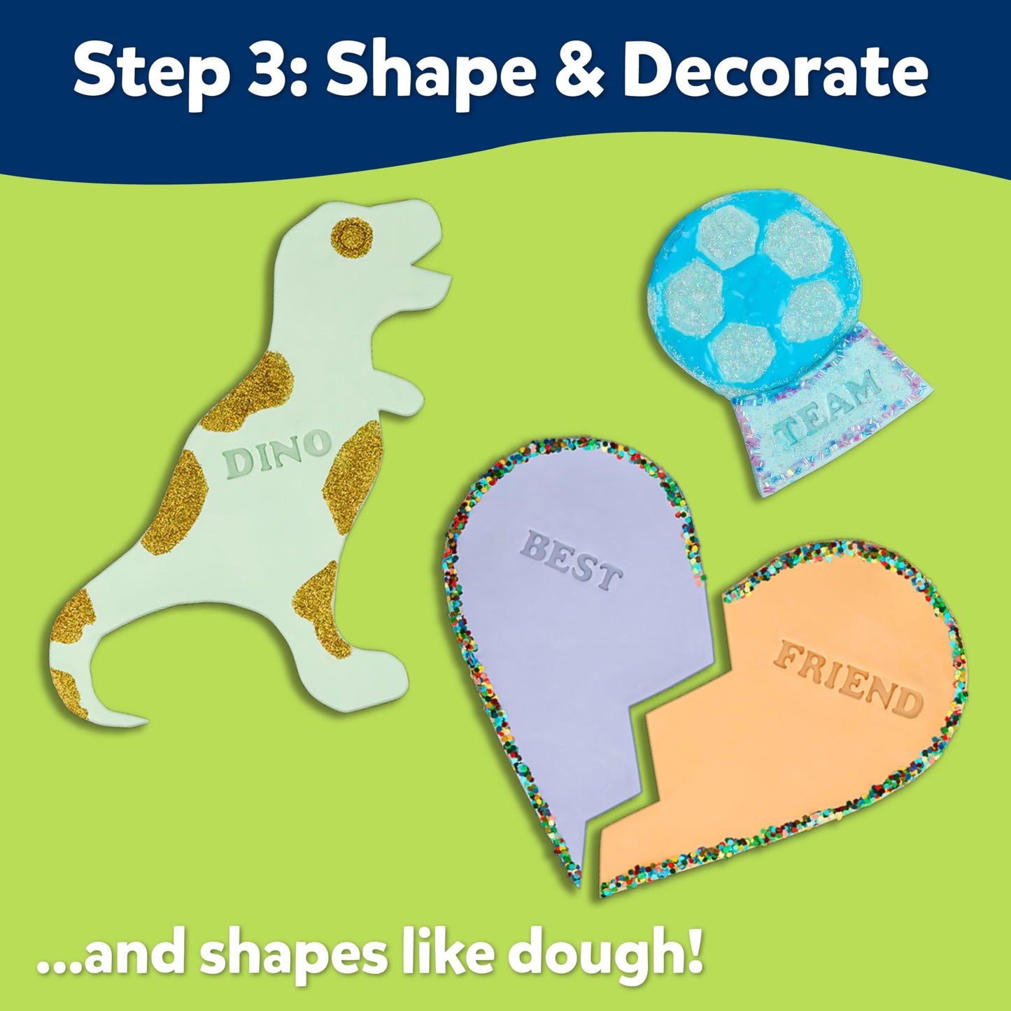 Elmer’s Stretch 'N Create Dough Kit, 3 Ways to Play, Personalization Kit, 16 Piece Kit - Kids Activity, Creative Fun, Arts & Crafts