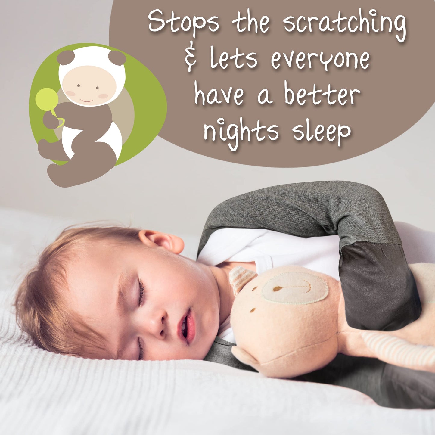 Bamboo Bubby Baby Mittens 6-12 months | Baby Gloves 6-12 months | Eczema Kids