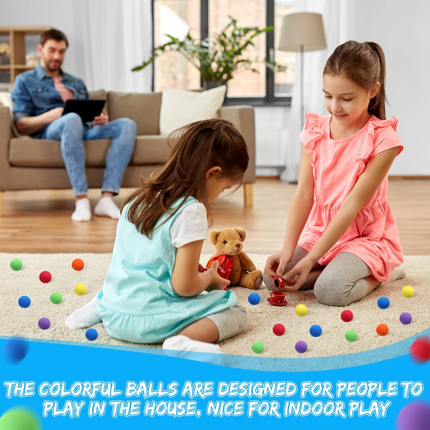 kymqlyw 30 Pcs Assorted Mini Soft Foam Balls - Lightweight Play Balls for Crafts, Birthday Party Favors, Carnival Prizes (Green)