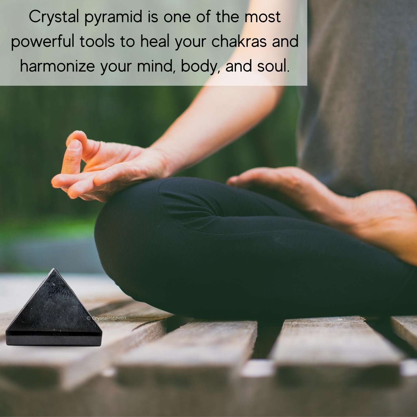 Amazing Gemstone Black Obsidian Pyramid Crystal Healing Stones - 1" Great Pyramid Figurine of Natural Stone Pyramid for Meditation, Reiki, Chakra Balancing and Crystal Pyramids Grid