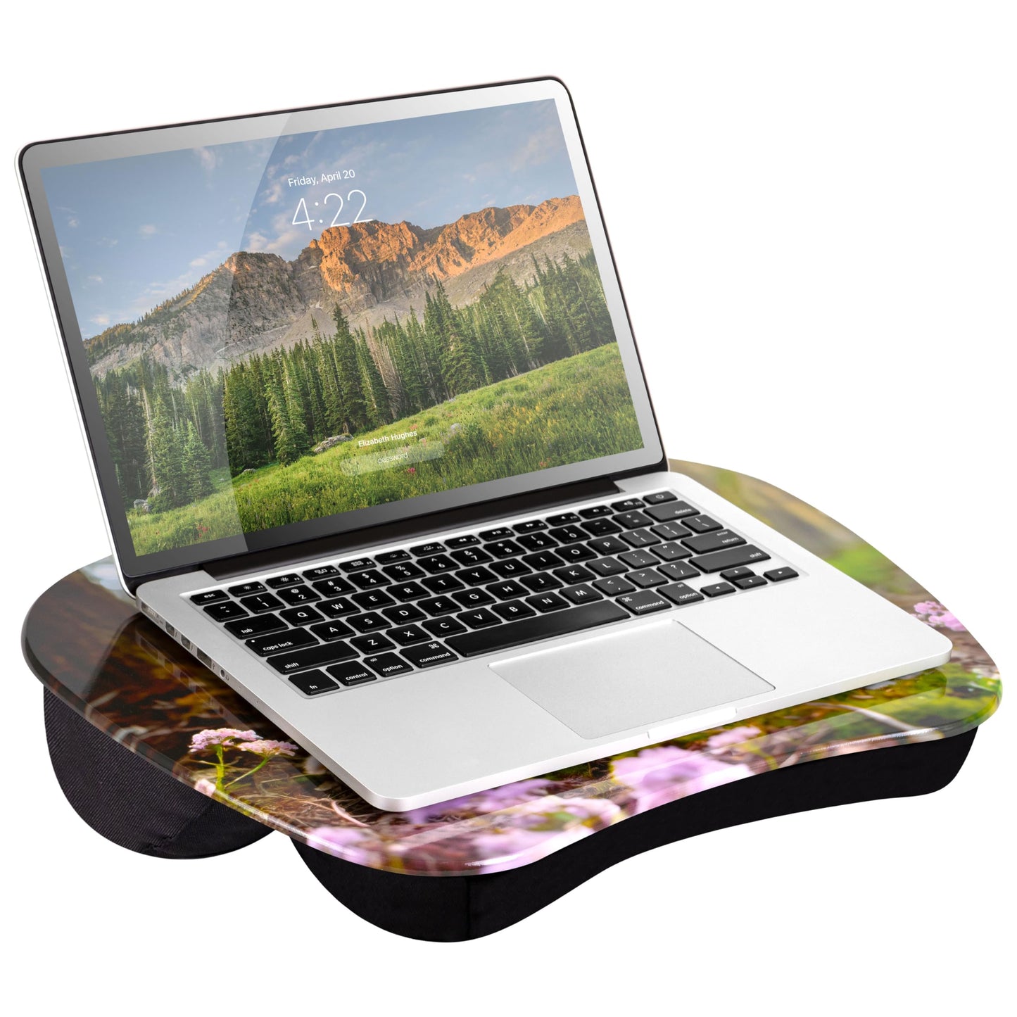 LAPGEAR MyStyle Portable Lap Desk with Cushion - Christian Lamb - Fits up to 15.6 Inch Laptops - Style No. 45721
