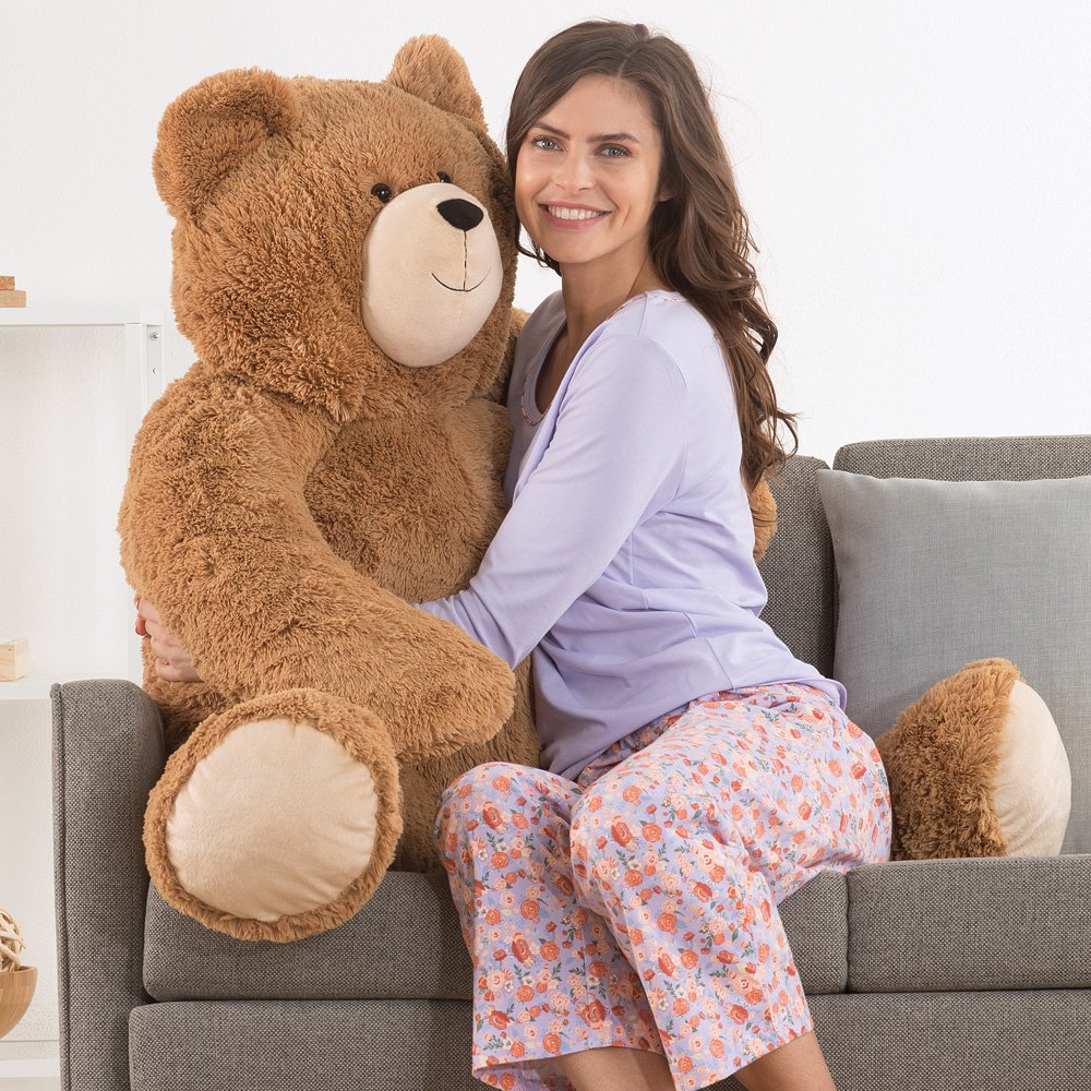 Vermont Teddy Bear Giant Stuffed Animal 4 FT - Big Easter Teddy Bear for Kids & Adults | Stuffed in Vermont, USA - Eco Friendly Gift Saves 200 Plastic Bottles