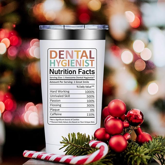 Dental Hygienist Gifts for Women Men - Dental Hygienist Appreciation Gifts - Dentals Hygienists Accessories Week Christmas Gift - 20oz Tumbler