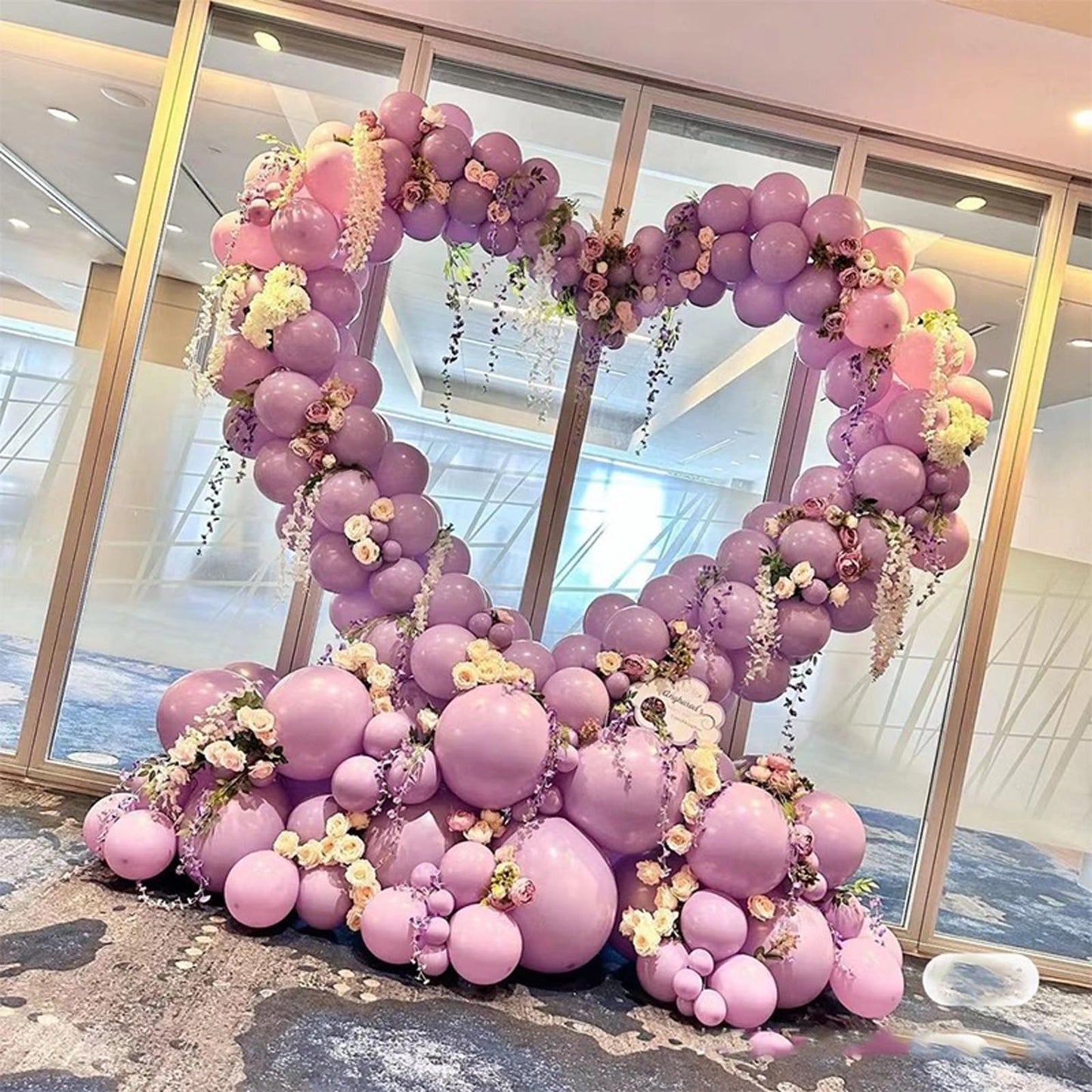 Heart Shaped Balloon Arch Stand for Proposal, 6.7FT Large Metal Heart Arch Frame for Wedding Backdrop, Love Flower Arch Decor for Engagement Party Display (Gold)