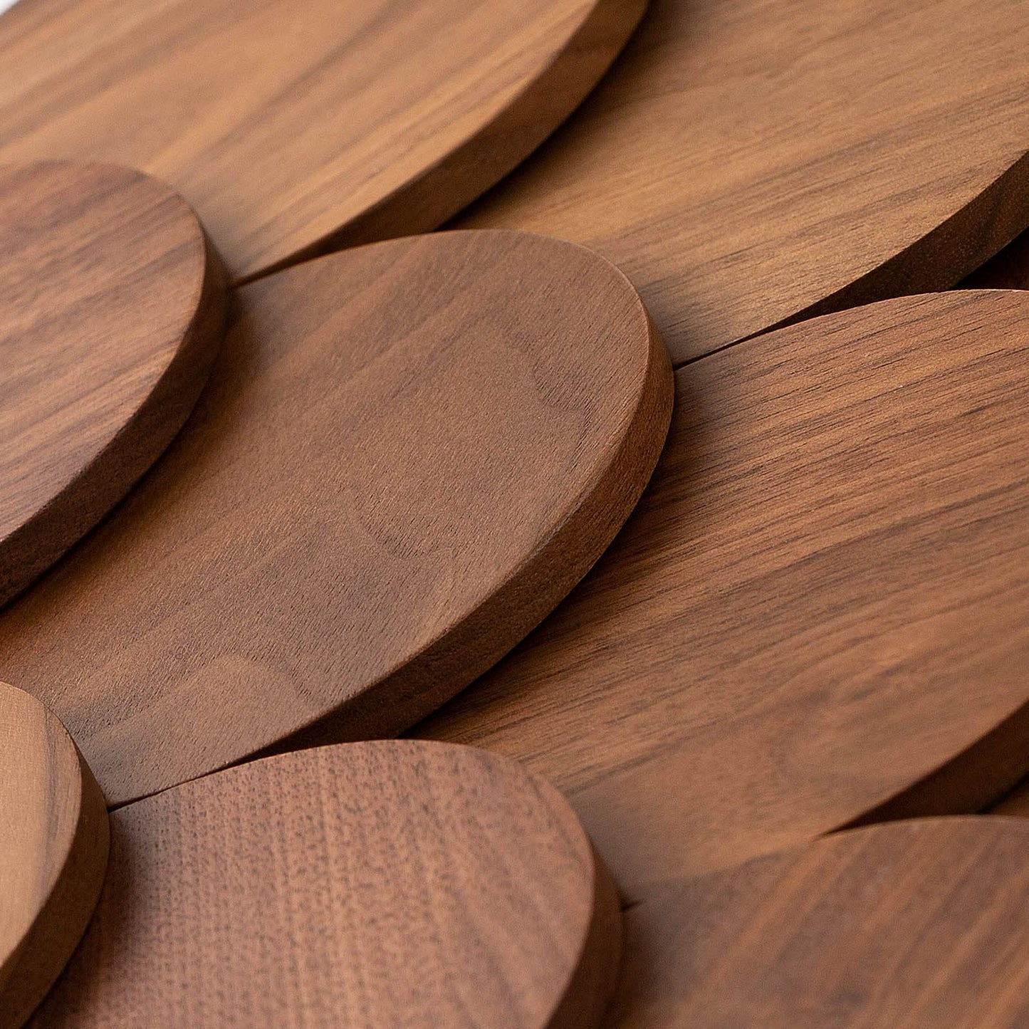 Wooden Coasters for Drinks-Natural Acacia Wood Drink Coaster with Magnetic for Coffee Table,Fun Cute Coasters with Holder for Modern Home Decor-Set of 5