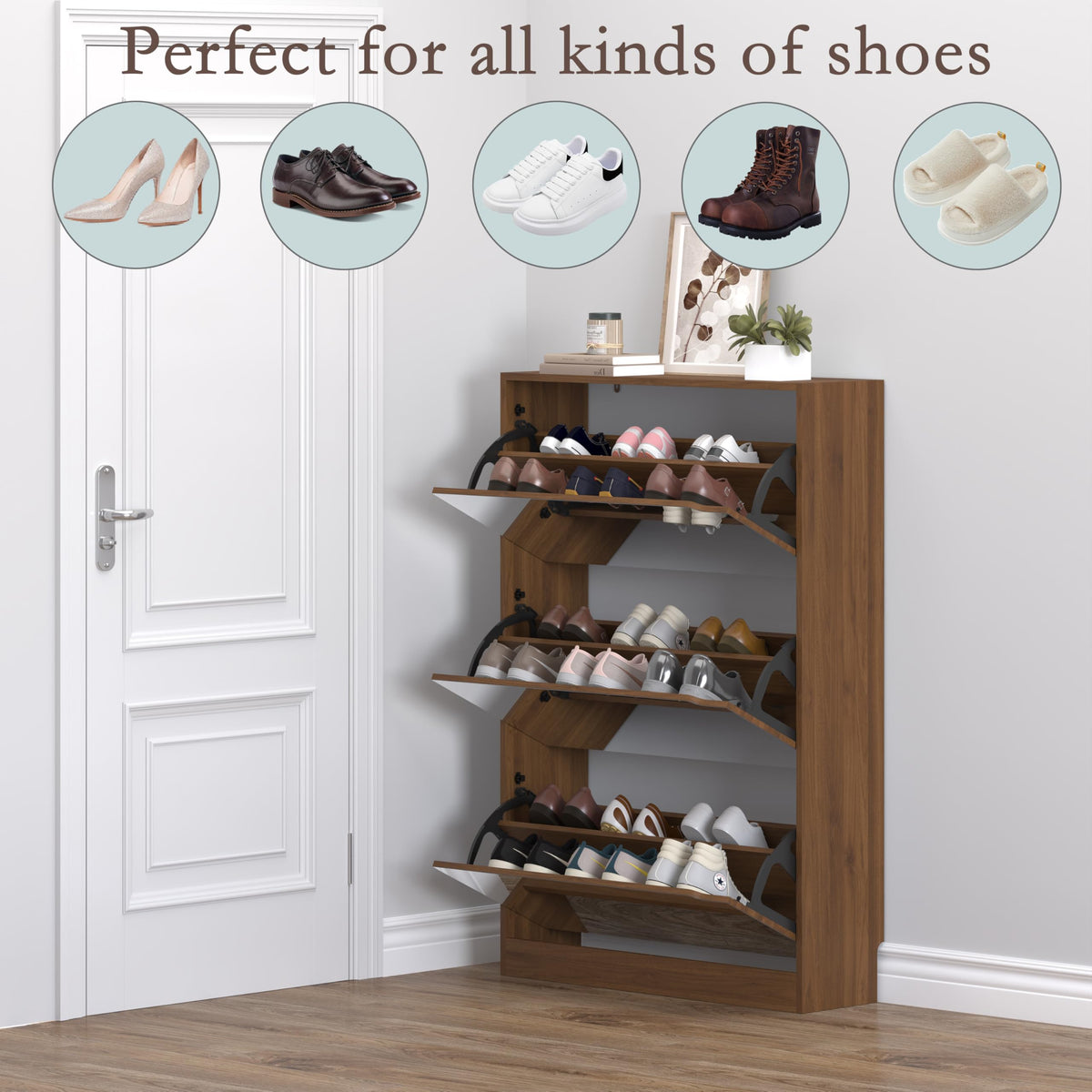 Shoe Cabinet with 3