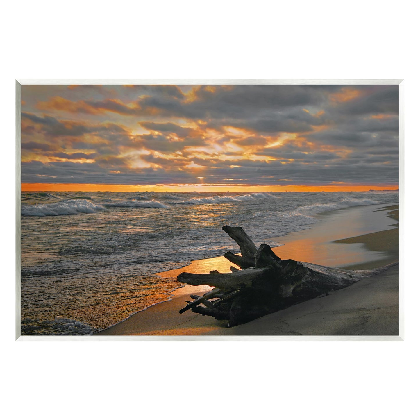 Stupell Industries Driftwood at Sunset Wall Plaque Art by Steve Toole