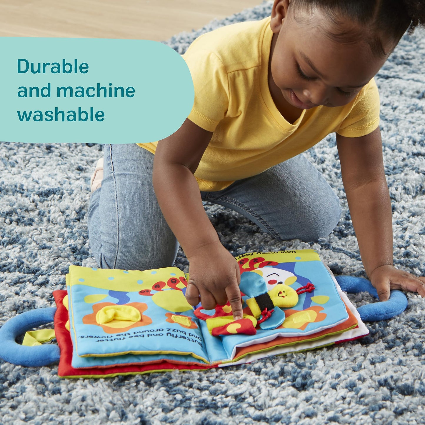 Melissa & Doug K’s Kids My First Activity Book 8-Page Soft Book for Babies and Toddlers Early Learning Developmental Plush Soft Activity for Babies and Toddlers