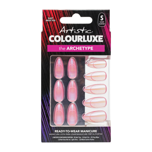 Artistic Colourluxe Press-On Tips - Kit Colourluxe Press-On Tips - Kits Nails - 30 Nails (Glazy About You, Kit)