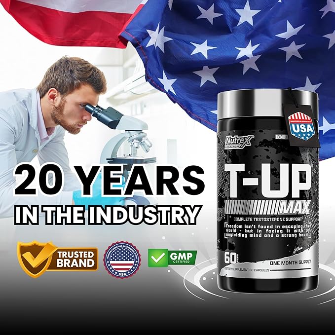 Nutrex Research T-UP – Advanced Performance & Recovery Support – 60 Capsules