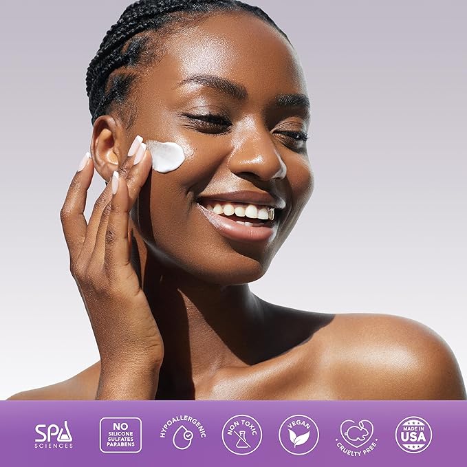 SPA SCIENCES - Overnight Mask - Made in the USA - Hydrating Formula - With Fruit Extracts, Allatonin, and Herbal Extracts - Replenish, Revive, Soothe - Vegan - For All Skin Types - 2.3oz