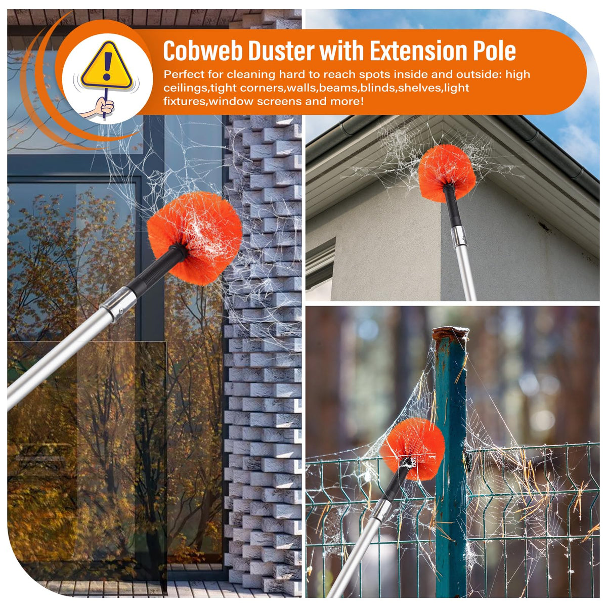 26 FT Cobweb Duster with Extension Pole
