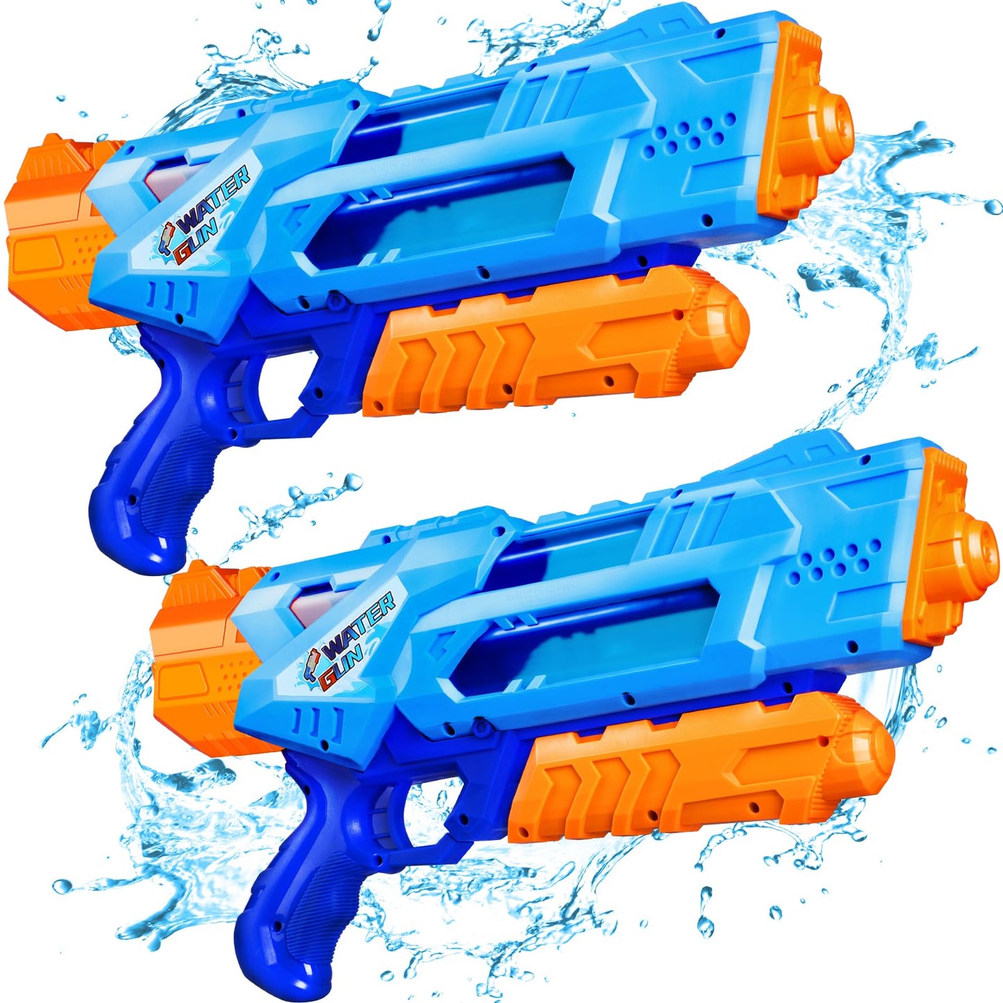 Quanquer 1200cc Super Squirt Water Guns for Kids Adults - 2 Pack Super Water Soaker with Excellent Range - Ideas Gift Toys for Summer Outdoor Swimming Pool Beach Sand Water Fighting Play