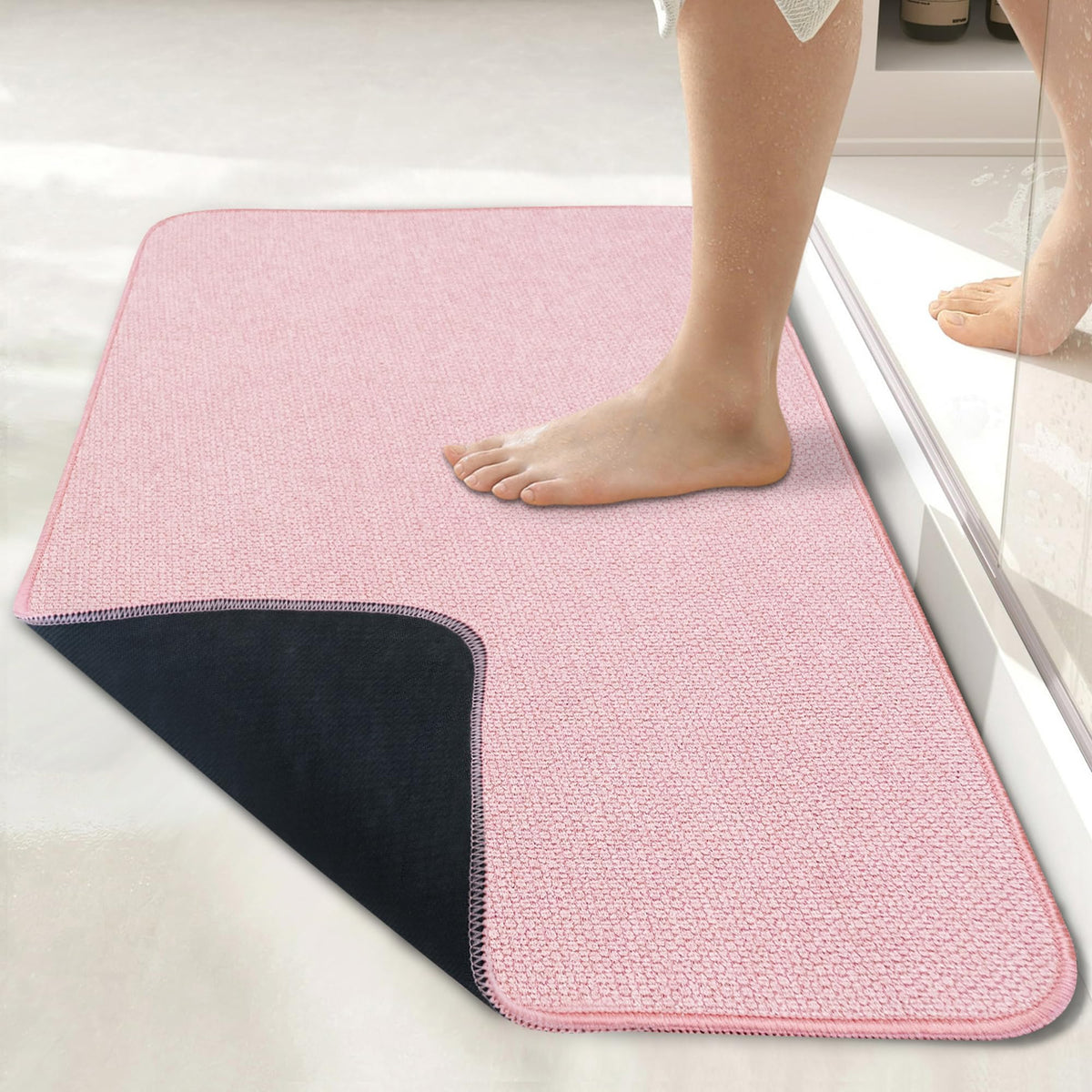 Bath Mat Ultra Thin Bathroom Runner Rugs (12 Sq Ft)