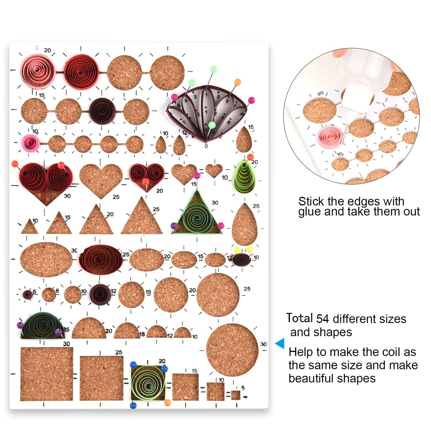 TUPARKA 15 PCS Paper Quilling Kits with 29 Colors 600 Strips Quilling Paper DIY Design Drawing Handcraft Tool