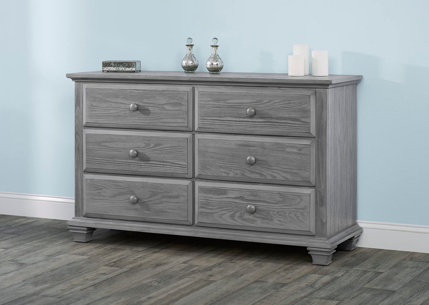 Oxford Baby Kenilworth 6 Drawer Dresser, Graphite Gray