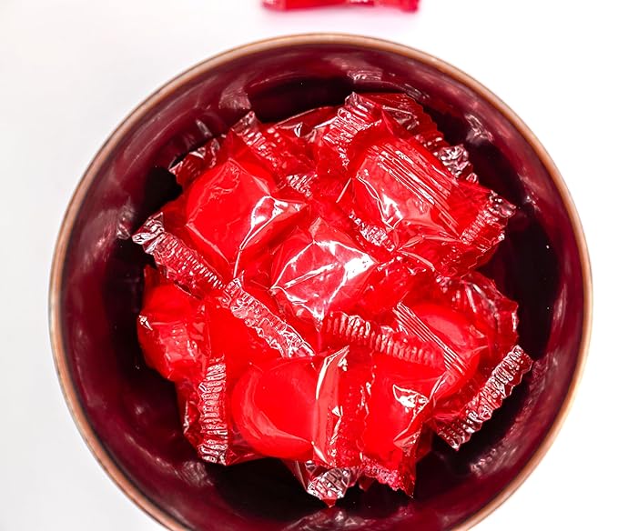 Cinnamon Discs - 100 Count of Sweet Spicy Individually Wrapped Fresh Red Cinnamon Candy