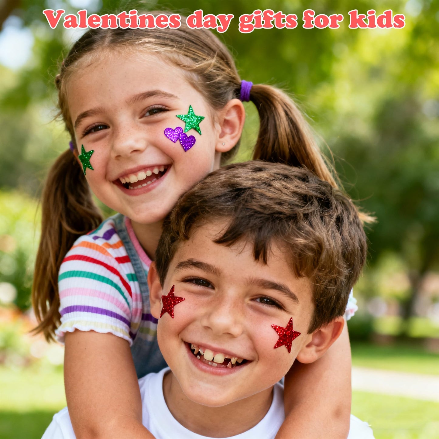 24 Sheets Valentines Stickers with 280 PCS Foam Stickers