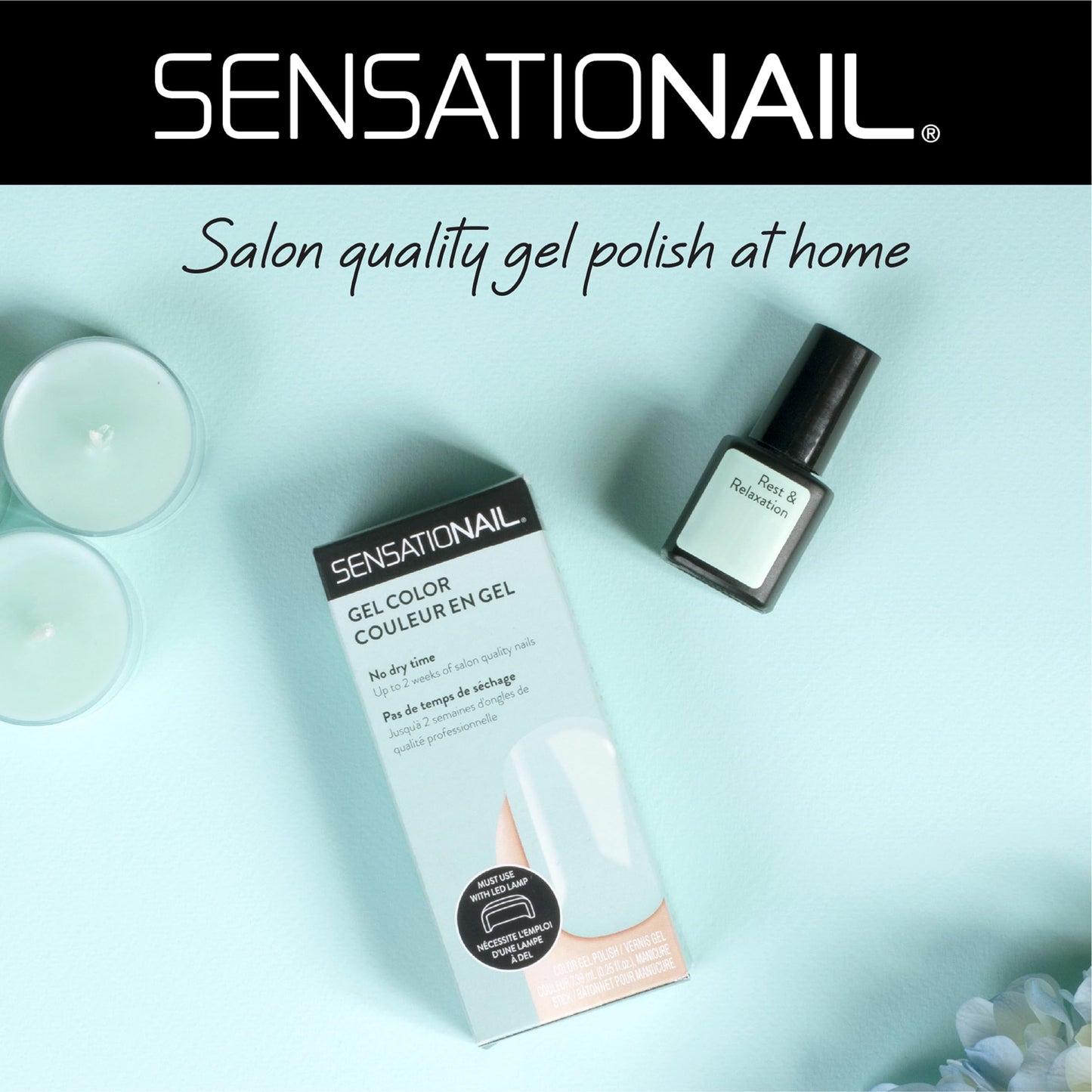 Sensationail Gel Nail Polish Color Kit, UV Everyday Multicolor Gel Nail Colors, Salon Quality, High Shine, Glossy Finish, Durable & Fast-Curing, Long Lasting, 10 Piece Giftable Set