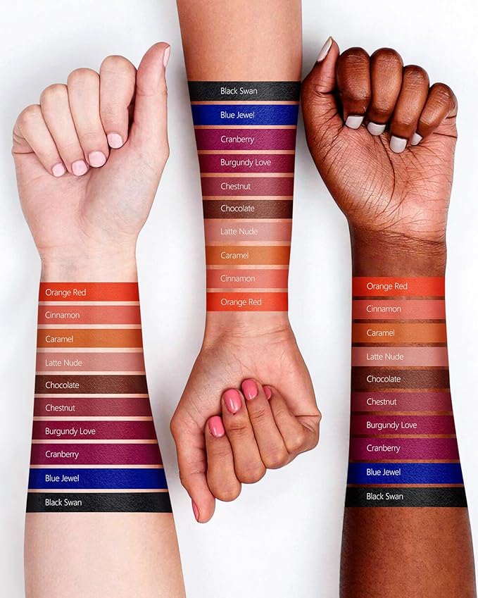 Dark Lipstick Long Lasting Matte Liquid Lipsticks for Women Non Transfer Smudgeproof Smooth and Easy to Appy Cruelty Free Lip Color, M49 Chestnut