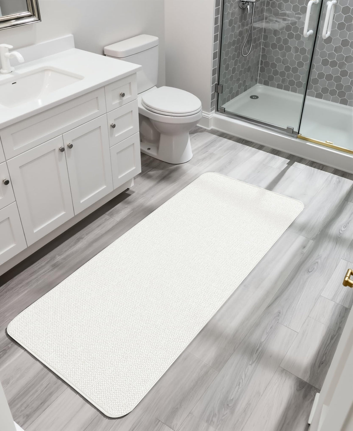 Bath Mat Ultra Thin Bathroom Runner Rugs (12 Sq Ft)