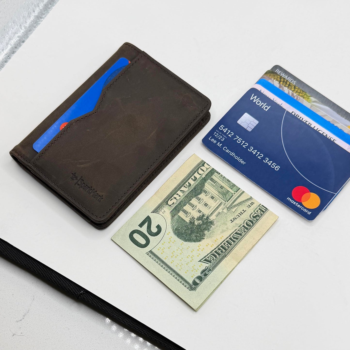 RFID Blocking Slim Wallet for Men | Thin Bifold Credit Card Holder Wallet | Mens Wallet Slim Business Card Case | Minimalist Front Pocket wallet with Gift Box (Genuine Full Grain Soft Leather)