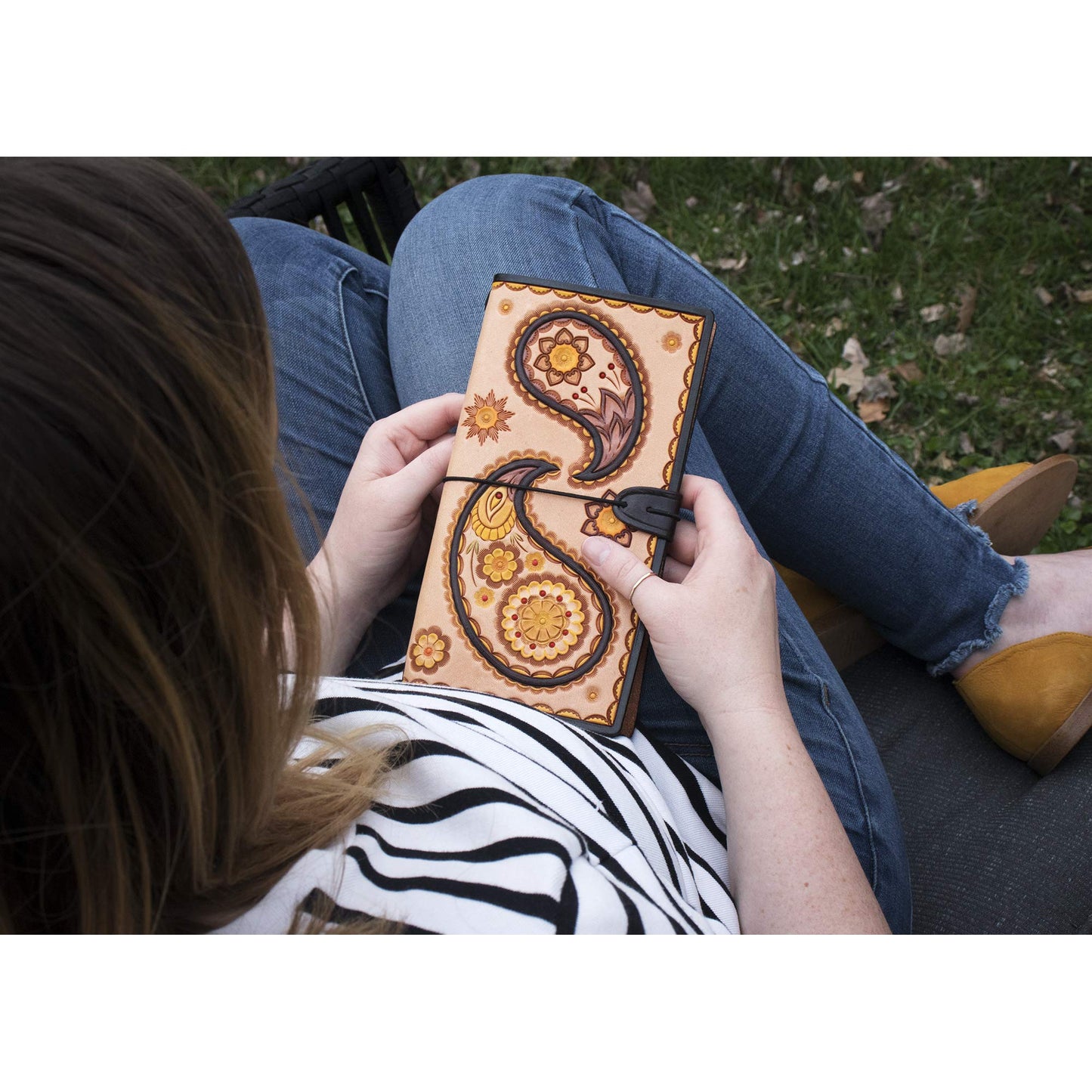 Realeather Travel Journal Kit, Natural Tooling Leather