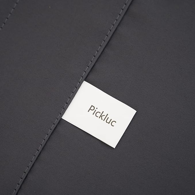 Pickluc Dark Grey Cafe Curtain - Half Window, 36x30 Inches, Rod Pocket, Blackout for Small Windows, 2 Panels