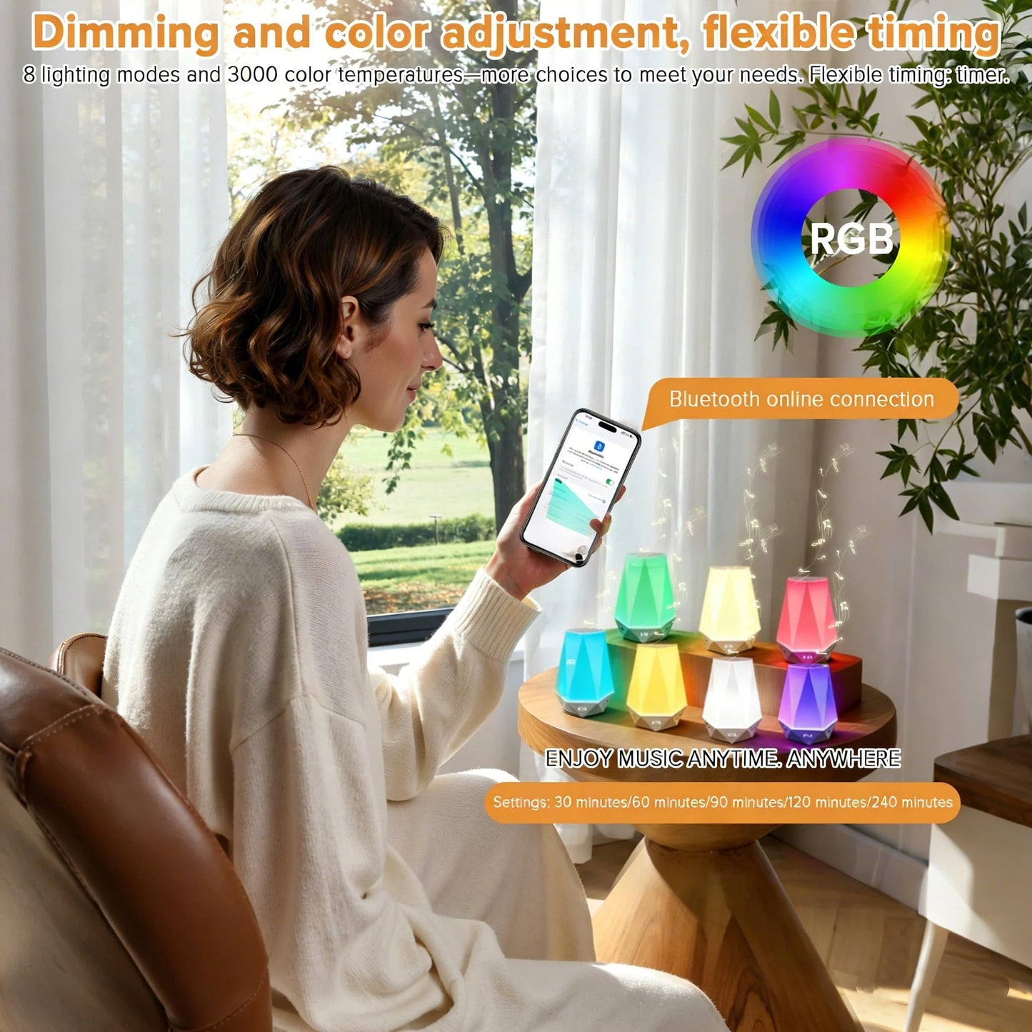 Sleep Sound Machines，White Noise Machine for Baby Sleeping with Night Light, Portable Sound Machine with 32 Soothing Sounds, 8 Night Light Colors, Timer, App Remote Control, Personal Sleep Routine