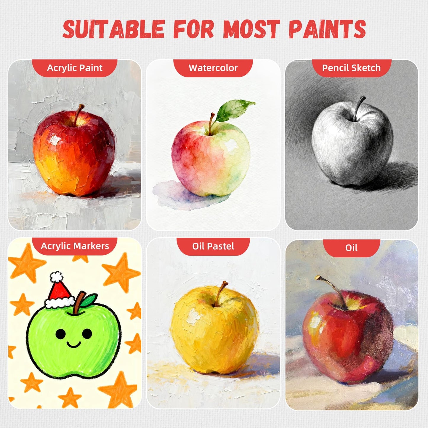 Simetufy 30 Pack 8x10 Inch Painting Canvas, Blank Cotton Canvas Panels Bulk Value Pack for Party, Acrylics Oil Watercolor Tempera Paints