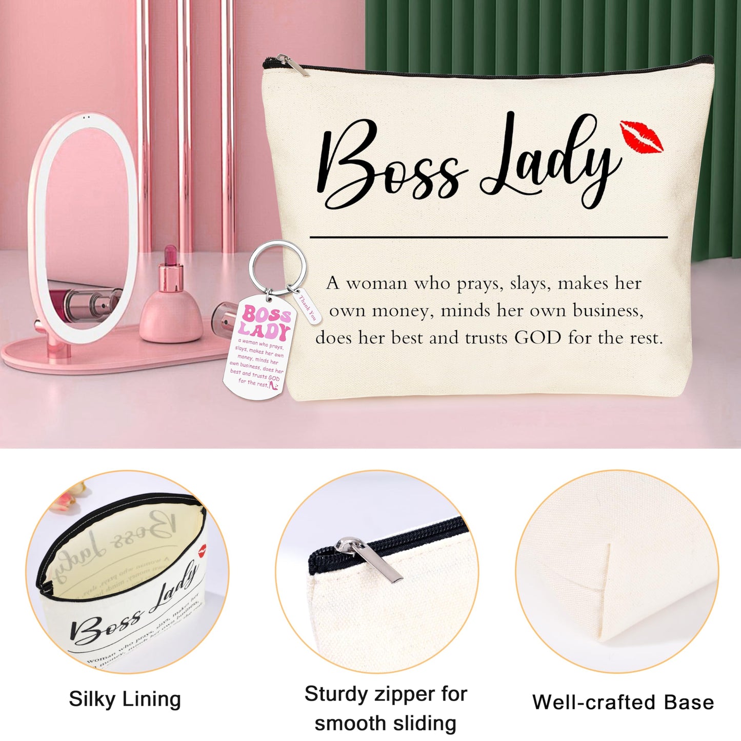 Boss Lady Gifts for Women Boss Gifts for Women Best Bosses Gift for Woman Thank You Appreciation Birthday Office Gift Set for Bosses Feamle 11 Pcs Gift