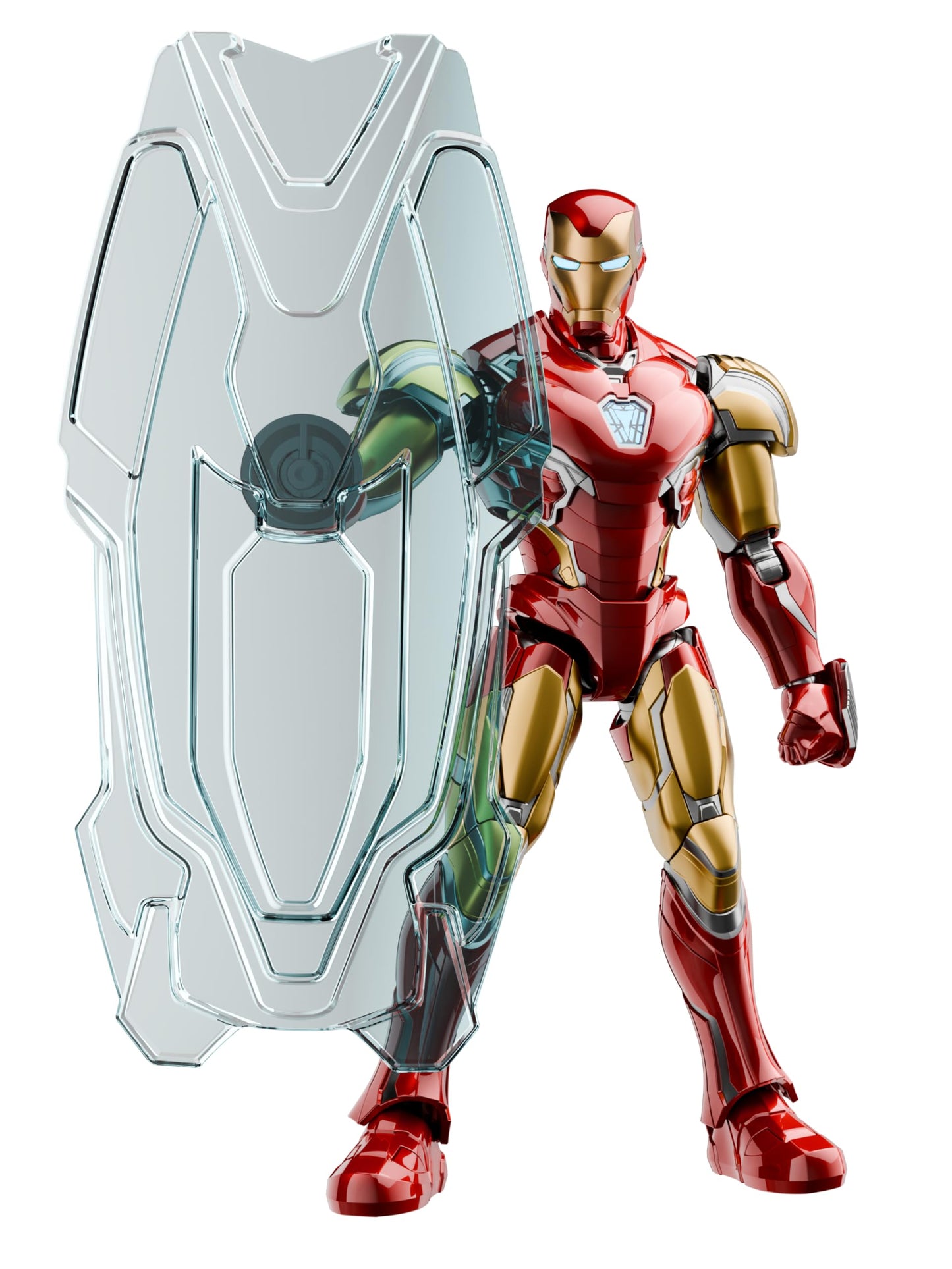 BLOKEES Model Kits Champion Class Marvel Infinity Saga Iron Man Mark LXXXV EX - Model Kit - Assembly Required - No Tools - No Paint - No Glue - No Cutting - Age 14+