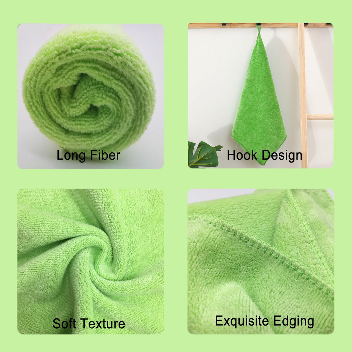 Ultra Absorbent 400 GSM Microfiber Cleaning Cloths (12 Count)