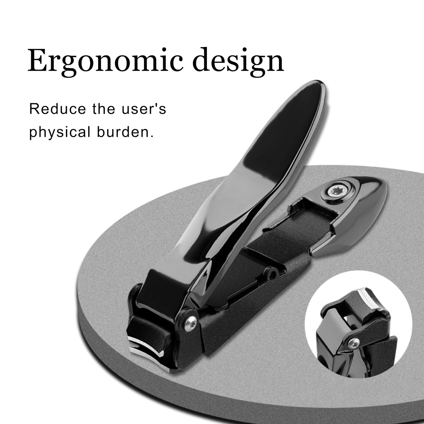 Nail Clippers with Catcher, No Splash, Self-Collecting Nail Cutter, Ergonomic Design for Fingernails and Toenails,SUNDEN SD1442