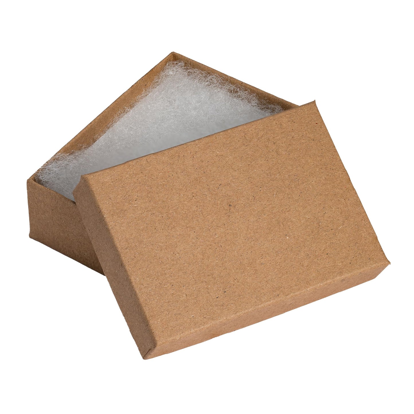 JPB Recycled Kraft Cotton Filled Jewelry Boxes #32 (Case of 100) (3 1/8" x 2 1/8" x 1")