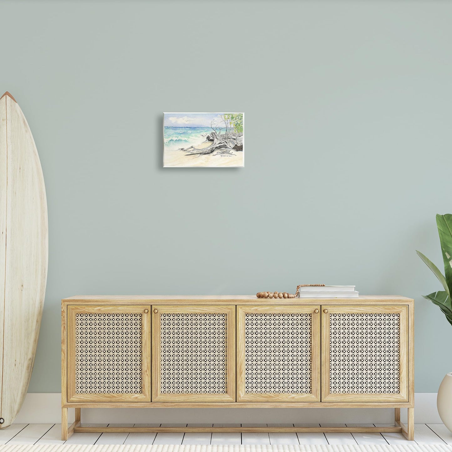 Stupell Industries Beach Driftwood Landscape Wall Plaque Art by Christine Reichow