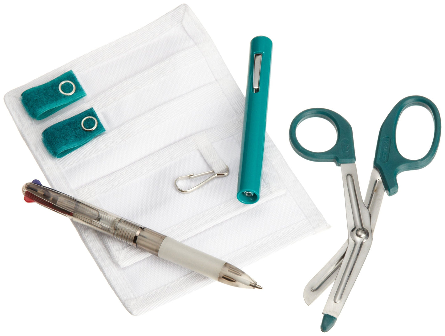 ADC Pocket Pal III Medical Accessories Nurse Kit, Includes MiniMedicut Shears, Adlite Plus Disposable Penlight, and 3-Color Pen, Teal