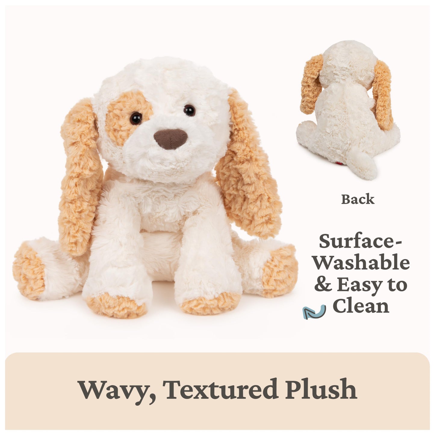 GUND Cozys Collection Puppy Plush, Puppy Dog Stuffed Animal for Ages 0 and Up, Tan/Cream, 10"