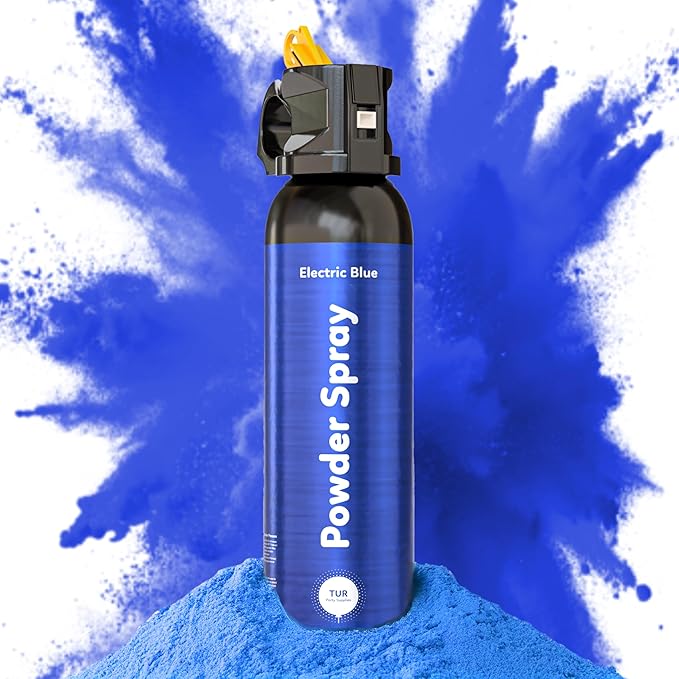 Blue Smoke Bomb Powder Cannon Gender Reveal Fire Extinguisher Biodegradable| Launches 25ft | 10 Second Spray | Holi Color Decorations for Photoshoots, Festivals, Celebrations | TUR Party Supplies