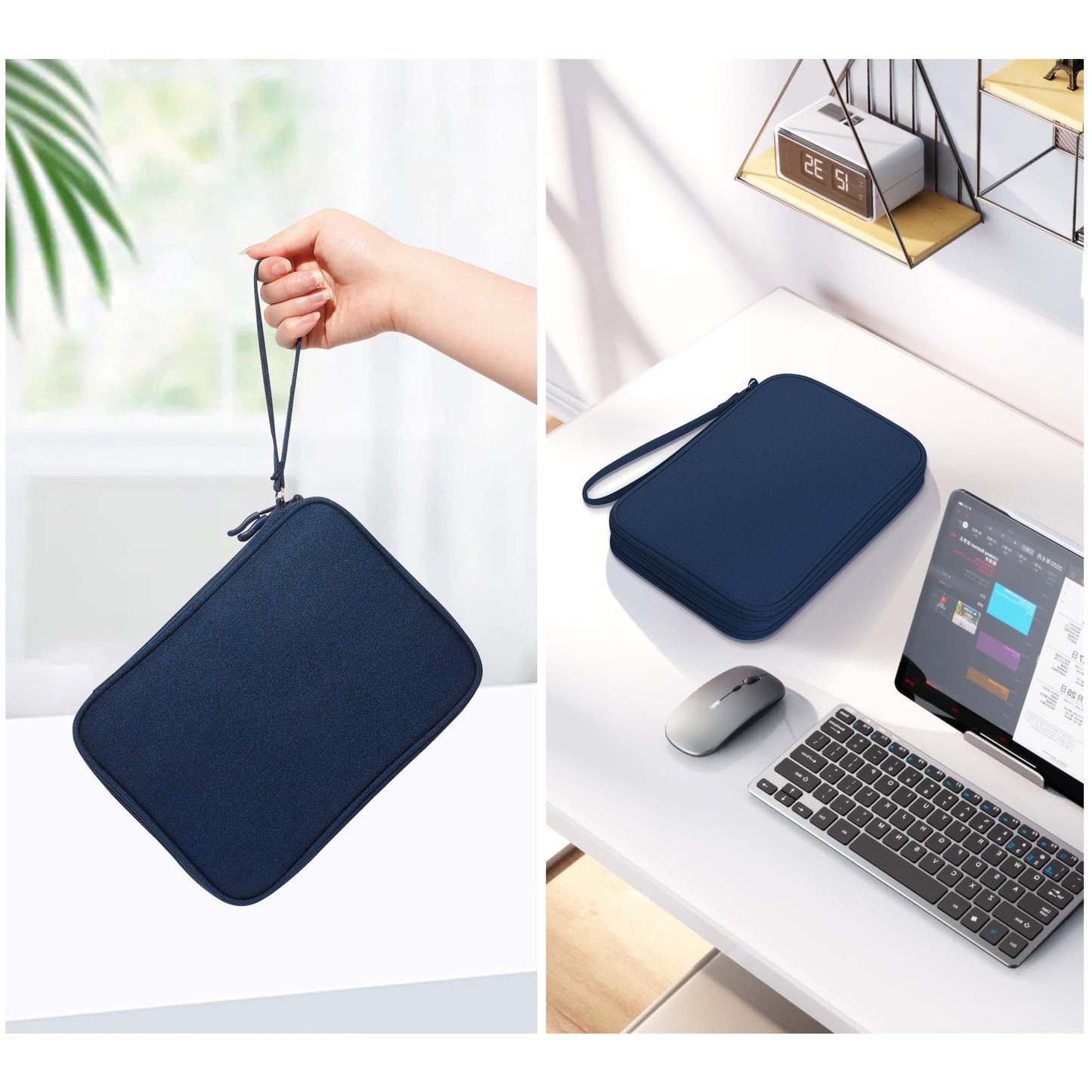 CILLA Electronics Organizer Travel, Travel Cord Organizer Case, Compact Electronics Accessories Bag for Cable, Cord, Charger, Phone